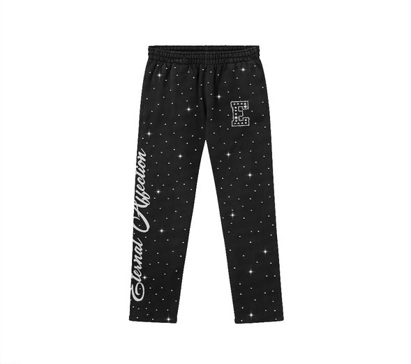 Stacked Rhinestone jogger pants